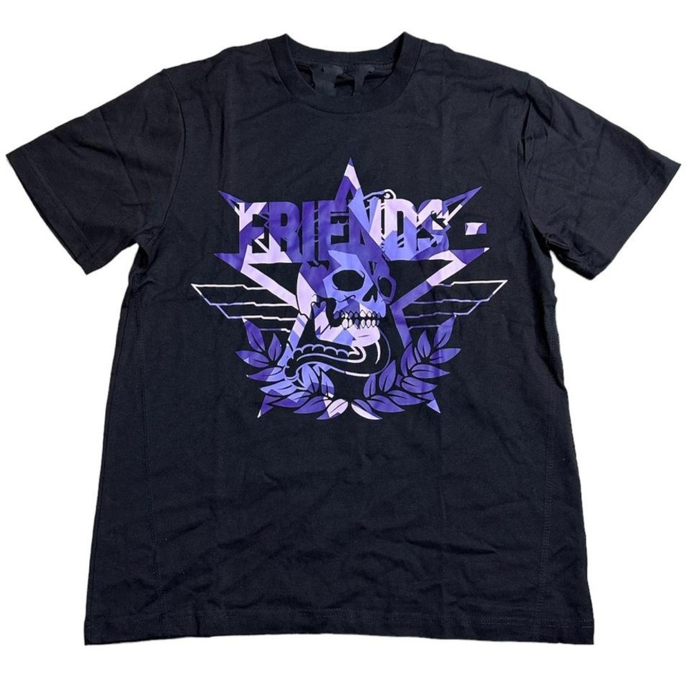 Vlone x Call of Duty Friends Purple Black Tee size small